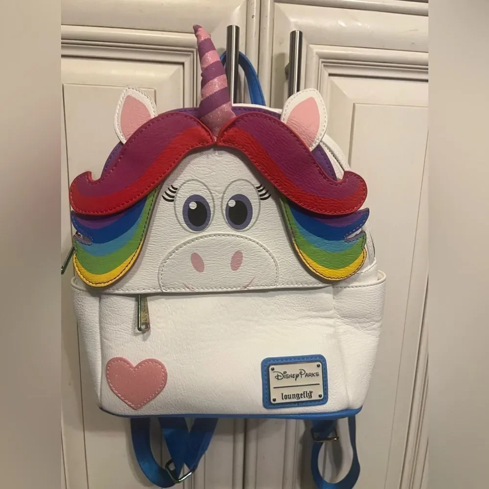 Disney Rainbow Unicorn Inside Out Loungefly Mini Backpack